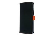 Mobil - Covers & Cases - Insmat FLIPCASE IPHONE 15 PLUS BLACK/ORANGE - 650-3193