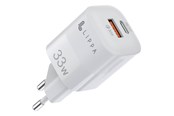 Mobil - Adaptere & Opladere - Lippa 33W USB-C PD & USB-A QC GaN Wall Charger - White - LPWC5006