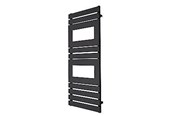 Håndklæderadiator og tilbehør - TVS håndklæderadiator PLANO 2-500 1290 x 520 mm CC 470 mm Sort - PL2-500SORT
