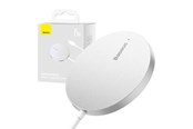 Mobil - Adaptere & Opladere - Baseus Magnetic Wireless Charger Simple Mini3 15W (Silver) - CCJJ040012