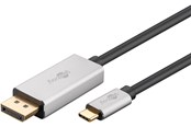Skærmkabel - Pro USB-C - DisplayPort - 2m - Grå - DP-USB-C-S-2m
