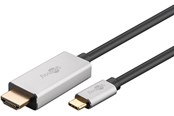 Skærmkabel - Pro HDMI - USB-C - 3m - Grå - HDMI-USB-C-S-3m