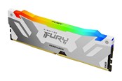 RAM - Kingston FURY Renegade RGB DDR5-8000 - 16GB - CL38 - Single Channel (1 pcs) - Intel XMP - Hvid med RGB - KF580C38RWA-16