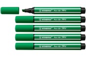 Skrive- og Tegneværktøjer - STABILO Pen 68 MAX - Fibre-tip Pen with Thick Chisel Tip - Emerald Green - 768/36