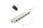 USB hub - j5create 7-Port USB3.0 Hub USB hub - USB 3.1 - 7 ports - Guld - JCH377-N