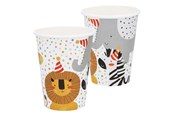 Legetøj - Boland Paper Cups Safari 8pcs. - 50211