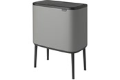 Rengøring - brabantia Bo Touch Bin Mineral Concrete Grey 3 x 11 L - 127229