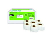 Papir, Fotopapir og Etiketter - DYMO LabelWriter store retur adresse etiketter | 25mm x 54mm | 6 ruller x 500 stk - 2177564