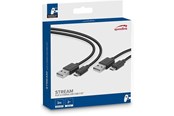 Spil tilbehør - Speed-Link STREAM Play & Charge USB Cable Set 3m - Wired Charging cable for wireless game controller - Sony PlayStation 4 - SL-450104-BK