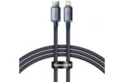 USB kabel - Baseus Crystal cable USB-C to Lightning 20W PD 1.2m (black) - CAJY000201