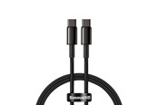 USB kabel - Baseus Tungsten Gold Cable Type-C to Type-C 100W 2m (black) - CATWJ-A01