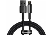 USB kabel - Baseus Tungsten Gold Cable USB to iP 2.4A 1m (black) - CALWJ-01