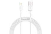 USB kabel - Baseus Superior Series Cable USB to Lightning 2.4A 0.25m (white) - CALYS-02