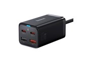Mobil - Adaptere & Opladere - Baseus GaN3 Pro 4 Ports Desktop Charger 2x USB-C 2x USB 65W - Black - CCGP040101