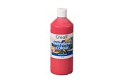 Kreativt Legetøj - Creall Window Paint Red 500ml - 20023