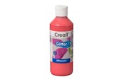 Kreativt Legetøj - Creall Glitter Paint Red 250ml - 01205