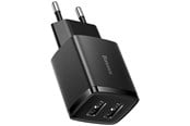 Mobil - Adaptere & Opladere - Baseus Compact Quick Charger 2x USB 10.5W (black) - CCXJ010201