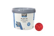 Kreativt Legetøj - Creall Play It Play Sand Red 750gr. - 03207