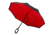 Fritid & Rejser - Impliva RU-6 Inside Out Umbrella 107 cm - Red - RU-6-PMS BLACK 6C/PMS 199C