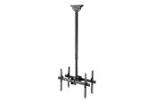 Vægbeslag, AV-Beslag & AV-Møbler - Deltaco ARM-0404 Office Telescopic Double TV Ceiling Mount - Max 45 kg - recommended for 70" - ARM-0404