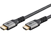 Skærmkabel - Pro HDMI 2.1 Sleeved - 2m - Sort - HDMI2.1SL2