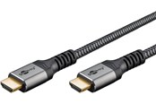 Skærmkabel - Pro HDMI 2.1 Sleeved - 3m - Sort - HDMI2.1SL3