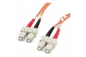 Netværkskabel - StarTech.com 1m Fiber Optic Cable - Multimode Duplex 62.5/125 - LSZH - SC/SC - OM1 - SC to SC Fiber Patch Cable (FIBSCSC1) - network cable - 1 m - 1m - FIBSCSC1