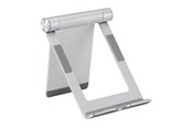 Mobil - Andet Tilbehør - Deltaco Foldable phone/tablet stand in aluminum non-slip universal adjustable silver - ARM-0516