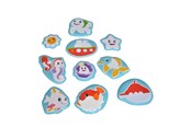 Babylegetøj - ABC Magical Bath Toys Sea Animals 10 pcs. - 104010196