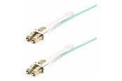Netværkskabel - StarTech.com 3m (10ft) LC to LC (UPC) OM4 Multimode Fiber Optic Cable - patch cable - 3 m - aqua - Grøn - 3m - 450FBLCLC3PP