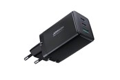 Mobil - Adaptere & Opladere - Joyroom Charger GaN Ultra 65W 2C1A Cable C-C TCG01 (black) - JR-TCG01
