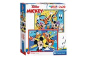 Puslespil - Clementoni Puzzle Mickey Mouse 2x20st. Floor - 24791
