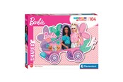 Puslespil - Clementoni Jigsaw Puzzle Super Color - Barbie Roller Skate 104pcs. Floor - 27164