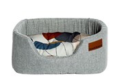 Hunde - Danish Design Colour Block Silver Lux Slumber seng S - d01920