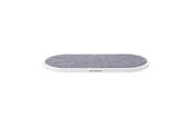 Mobil - Adaptere & Opladere - GEAR Wireless Dual QI Charger USB-C Port 2x10W White with Grey Textile - 665101