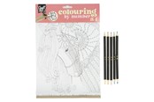 Kreativt Legetøj - Creative Craft Group Color by Number with 5 colored pencils - CR5006/GE