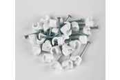 Kabler - diverse - Proove Cable clips 5mm 25-pack White - AV9025