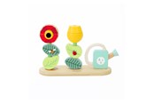 Babylegetøj - Classic World Wooden Stacking Puzzle Flower Garden 11 pcs - 20101