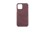 Mobil - Covers & Cases - ONSALA Mobile Cover Brown with Cardpocket iPhone 12 6.1" - 588555