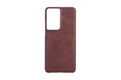 Mobil - Covers & Cases - ONSALA Mobile Cover Brown with Cardpocket Samsung S21 Ultra /S30 Ultra 5G - 588573
