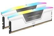 RAM - Corsair Vengeance RGB DDR5-6400 - 64GB - CL32 - Dual Channel (2 pcs) - Intel XMP - Hvid med RGB - CMH64GX5M2B6400C32W