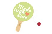 Trælegetøj - Classic World Wooden Racket with Ball on String - 20191