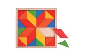 Babylegetøj - Bigjigs Wooden Mosaic Puzzle 24 pcs. - BJ246