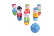 Udendørsleg - Bigjigs Wooden Bowling Set Pirates 7 pcs. - BJ853