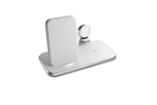 Mobil - Adaptere & Opladere - ZENS 4 in 1 Stand+Watch Wireless Charger Aluminium - White - ZEDC15W/00