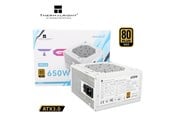 Strømforsyning - Thermalright TG S (Non-Modular) Hvid - Strømforsyning - 650 Watt - 120 mm - ATX 3.0 - 80 Plus Gold certified - TR-TG 650S-W