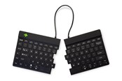 Tastatur - R-Go Tools R-Go Split Break - keyboard - with integrated break indicator - QWERTY - US - black - Tastatur - Amerikansk engelsk - Sort - RGOSBUSWLBL