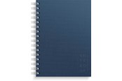Blokke, Formularer & Notesbøger - Burde Notebook Textile dark blue lined A5 - 92757300