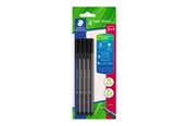 Skrive- og Tegneværktøjer - Staedtler Fineliner Triplus Sort, 4/Bk - 334 R-9BK4