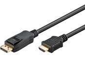 Skærmkabel - Pro DisplayPort 1.2 - HDMI 2.0 - 1m - Sort - DP12HDMI20-BLK-1